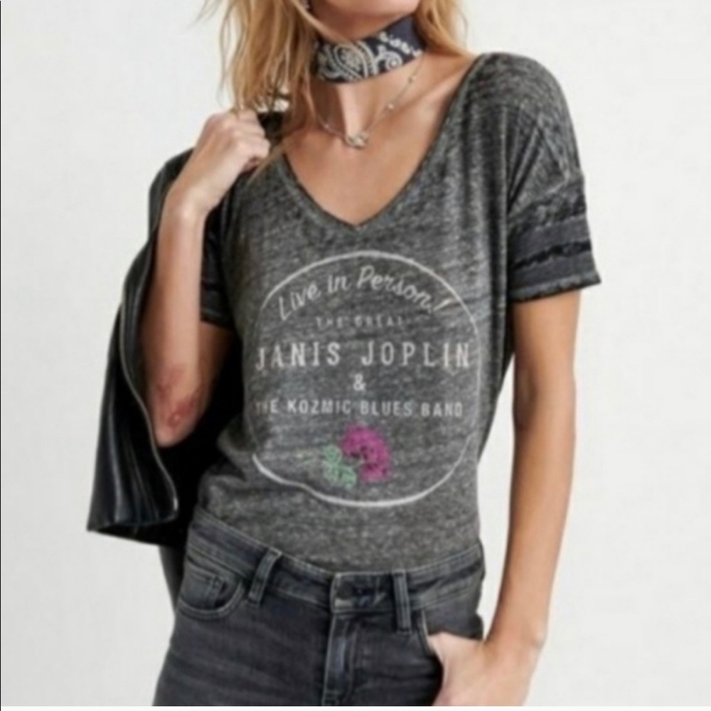Lucky Brand Janis Joplin Women’s band tee size M